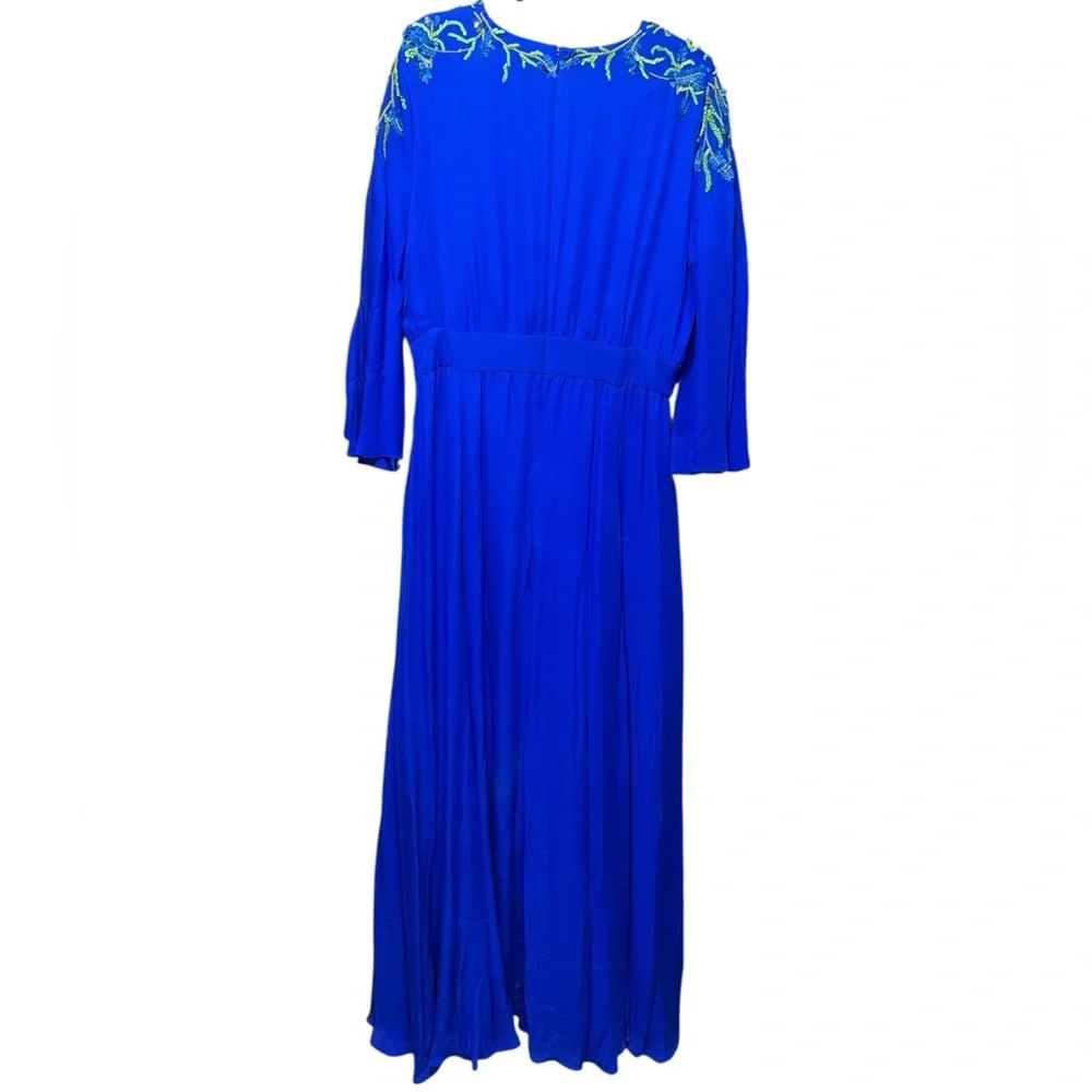 Sachin & Babi Isadora Silk Embellished Flowy
Gown in Cobalt Blue (F29G16 - 430) - Picture 3 of 8